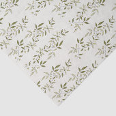 Sage Green Watercolor French Country Olive Pattern Seidenpapier (Ausschnitt)