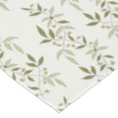Sage Green Watercolor French Country Olive Pattern Tischdecke (Schrägansicht)