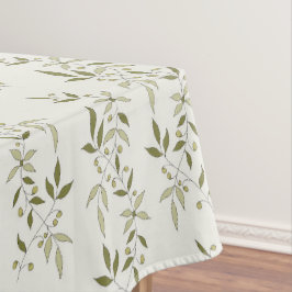 Sage Green Watercolor French Country Olive Pattern Tischdecke