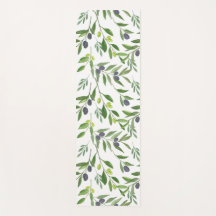 Sage Green Watercolor French Country Olive Pattern