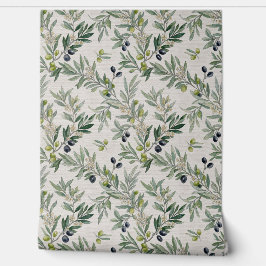 Sage Green Watercolor French Country Olive Tapete