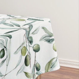 Sage Green Watercolor French Country Olive  Tischdecke