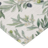 Sage Green Watercolor French Country Olive Tischdecke (Schrägansicht)