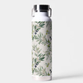 Sage Green Watercolor French Country Olive Trinkflasche (Vorne)