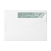 Sage Green Watercolor Hochzeit (Rückseite)