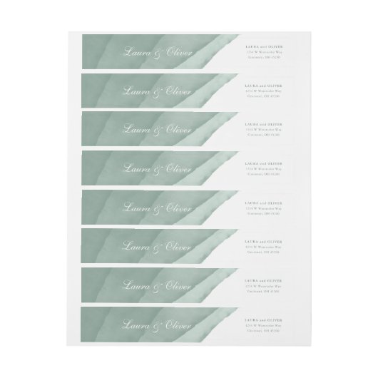 Sage Green Watercolor Hochzeit (Bogen)