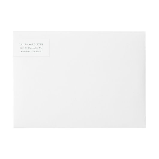 Sage Green Watercolor Hochzeit (Vorderseite)