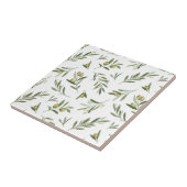 Sage Green Watercolor Olives Fliese (Seite)