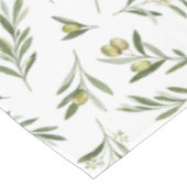 Sage Green Watercolor Olives Tischdecke (Schrägansicht)