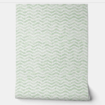 Sage Green Wavy Design