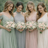 Sage Green Wedding Attire Card Einladung