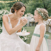 Sage Green Wedding Attire Card with Neutral Color Einladung