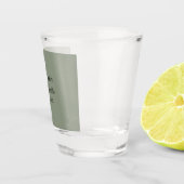 Sage Green Wedding Bachelorette Name Gefallen Gesc Schnapsglas (Rechts)
