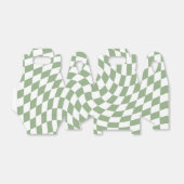 Sage Green Wedding Collection Karo überprüft Geschenkschachtel (Ungefaltet)