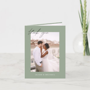 Sage Green Wedding Danke Foto Minimalistisch
