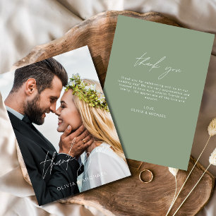 Sage Green Wedding Danke Foto Minimalistisch