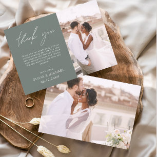 Sage Green Wedding Danke Foto Minimalistisch