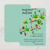 Sage Green Wedding Einladung Set, Minimalistische  (Vorne/Hinten)