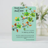 Sage Green Wedding Einladung Set, Minimalistische  (Stehend Vorderseite)