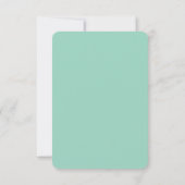 Sage Green Wedding Einladung Set, Minimalistische  (Rückseite)