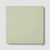 Sage Green Wedding Foil Gästebuch (Rückseite)