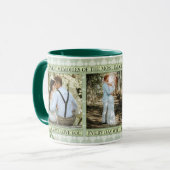 Sage Green Wedding Foto Tasse (Vorderseite Links)