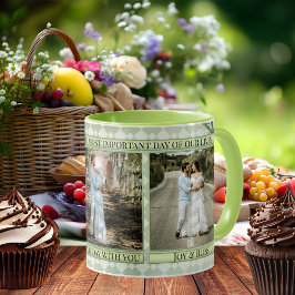 Sage Green Wedding Foto Tasse