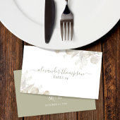 Sage Green Wedding Green Name Platzkarte