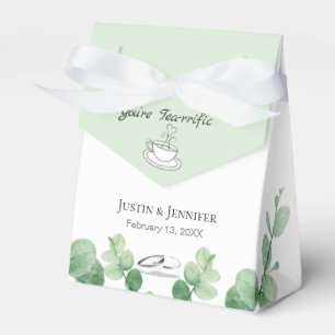 Sage Green Wedding Guest Favorits Geschenkschachtel