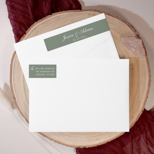 Sage Green Wedding Minimalistisch
