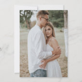 Sage Green Wedding mit Foto Einladung (Rückseite)