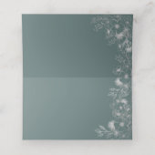 Sage Green Wedding Platzkarte (Innenseite Aufgefaltet)