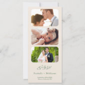 Sage Green Wedding Save the Date Calendar QR Code (Rückseite)