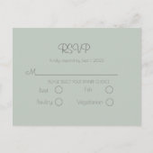 Sage Green Wedding Simple Elegante UAWG Postkarte (Vorderseite)