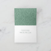 Sage Green Wedding Vintag Botanical Dankeskarte (Innenseite)