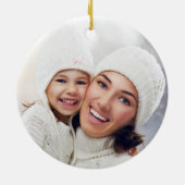 Sage Green Weihnachtsfeiertag Keramik Ornament (Hinten)