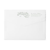 Sage Green Whimsical Botanic Line Rückkehr (Rückseite)