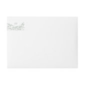 Sage Green Whimsical Botanic Line Rückkehr (Vorderseite)