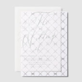 Sage Green Whimsical Calligraphy Wedding Pergament Einladungen (Versetzt (Einladung))