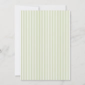 Sage Green Whimsical Wavy Border Wedding Einladung (Rückseite)