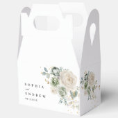 Sage Green & White Blume Hochzeit Geschenkschachtel (Offen)