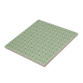 Sage Green White Geometric Muster nahtlos Fliese (Seite)