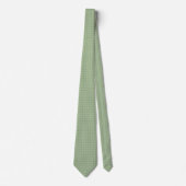 Sage Green White Geometric Muster nahtlos Krawatte (Vorderseite)