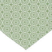 Sage Green White Geometric Muster nahtlos Kurzer Tischläufer (Ecke)