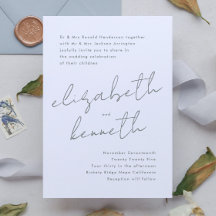 Sage Green White Modern Individuellen Namens Hochz