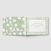 Sage Green White Rose Wedding Gästebuch (Voll)
