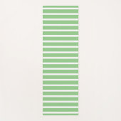 Sage Green White Strip Sommer Custom Cute Yogamatte (Vorderseite)