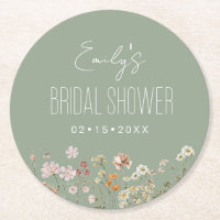 Sage Green Wildblume Boho Brautparty Garden