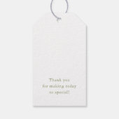 Sage Green Wildblume Rustic Boho vielen Dank für I Geschenkanhänger (Rückseite)