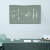 Sage Green Wildblume Wedding Banner (Messeveranstaltung)